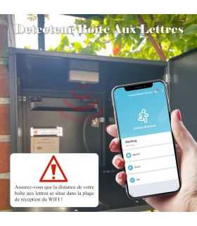 Détecteur capteur de mouvement WiFi pour Boite Aux Lettres