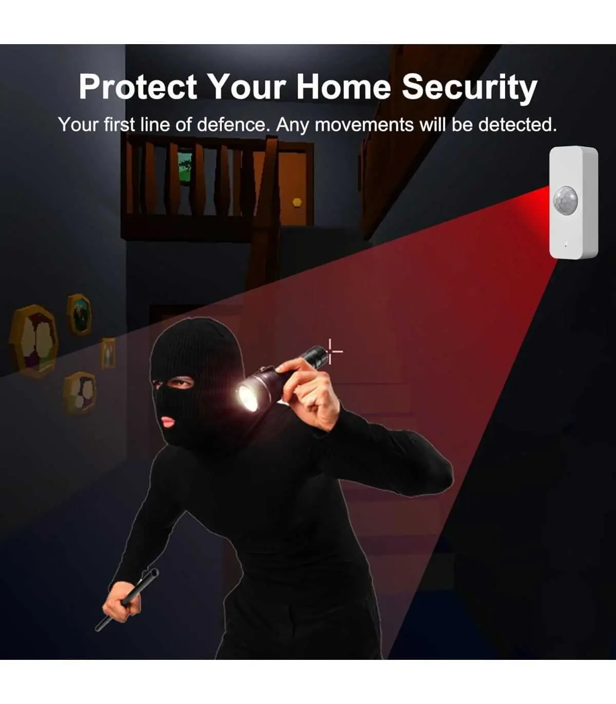 détecteurs, wifi, lettres, aux, boite, mouvement, détecteur, votre, pour, vous