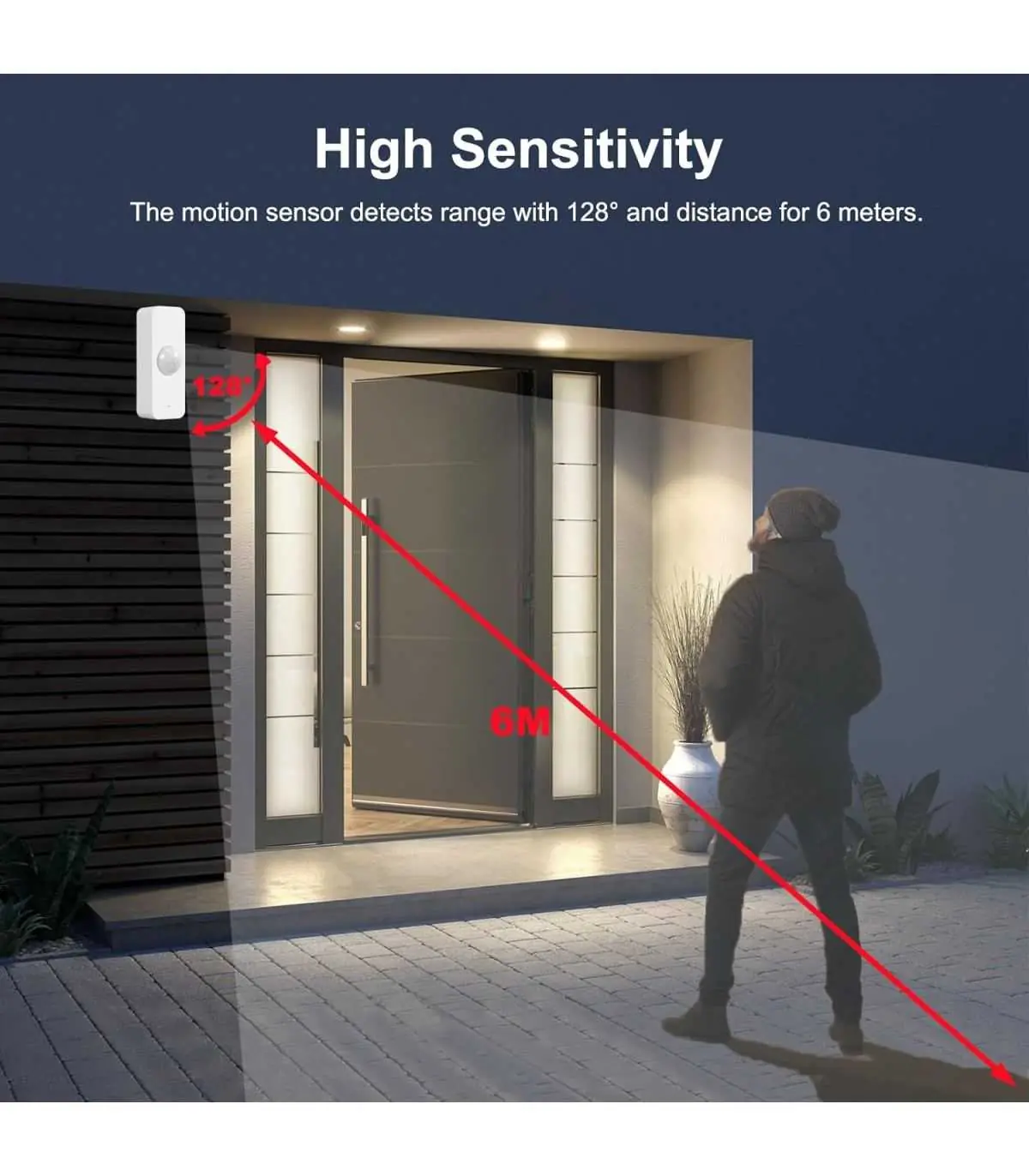 détecteurs, wifi, lettres, aux, boite, mouvement, détecteur, votre, pour, vous