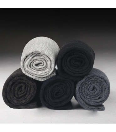 10 paires/lot hommes chaussettes en Fiber de bambou 2025 nouvelle Compression automne longue no