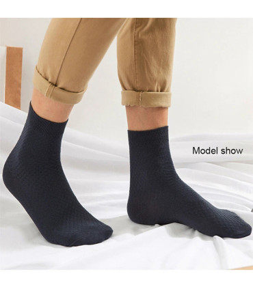 10 paires/lot hommes chaussettes en Fiber de bambou 2025 nouvelle Compression automne longue no