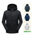 AKIMANIA.FR - Giacca a vento impermeabile casual da uomo, cappotto da trekking all'aperto con f