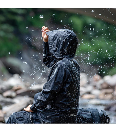 ROCKBROS – veste de cyclisme imperméable pour hommes, imperméable à capuche réfléchissante, cou