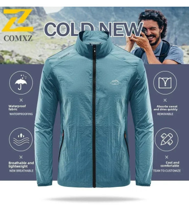 Veste d\'été ultra-mince pour hommes, Protection solaire, décontractée, respirante, sport, coupe