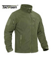AKIMANIA.FR - Chaqueta polar para hombre suave y cálida cortavientos con cremallera completa y bolsillos con cremallera.