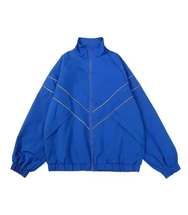 Hip Hop varsité veste hommes haute rue Patchwork couleur noir coupe-vent manteaux femmes printe