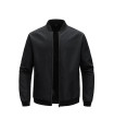AKIMANIA.FR - Loose short jacket with Baseball collar for men, solid color, casual thin coat for business