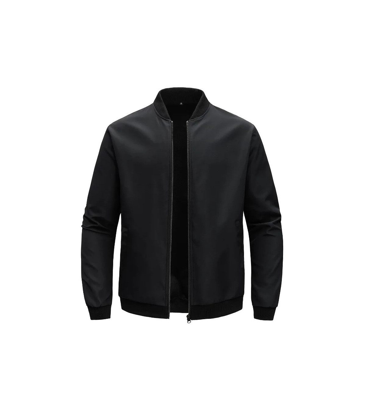 Veste courte ample à col de Baseball pour hommes, couleur unie, manteau fin décontracté d\'affai