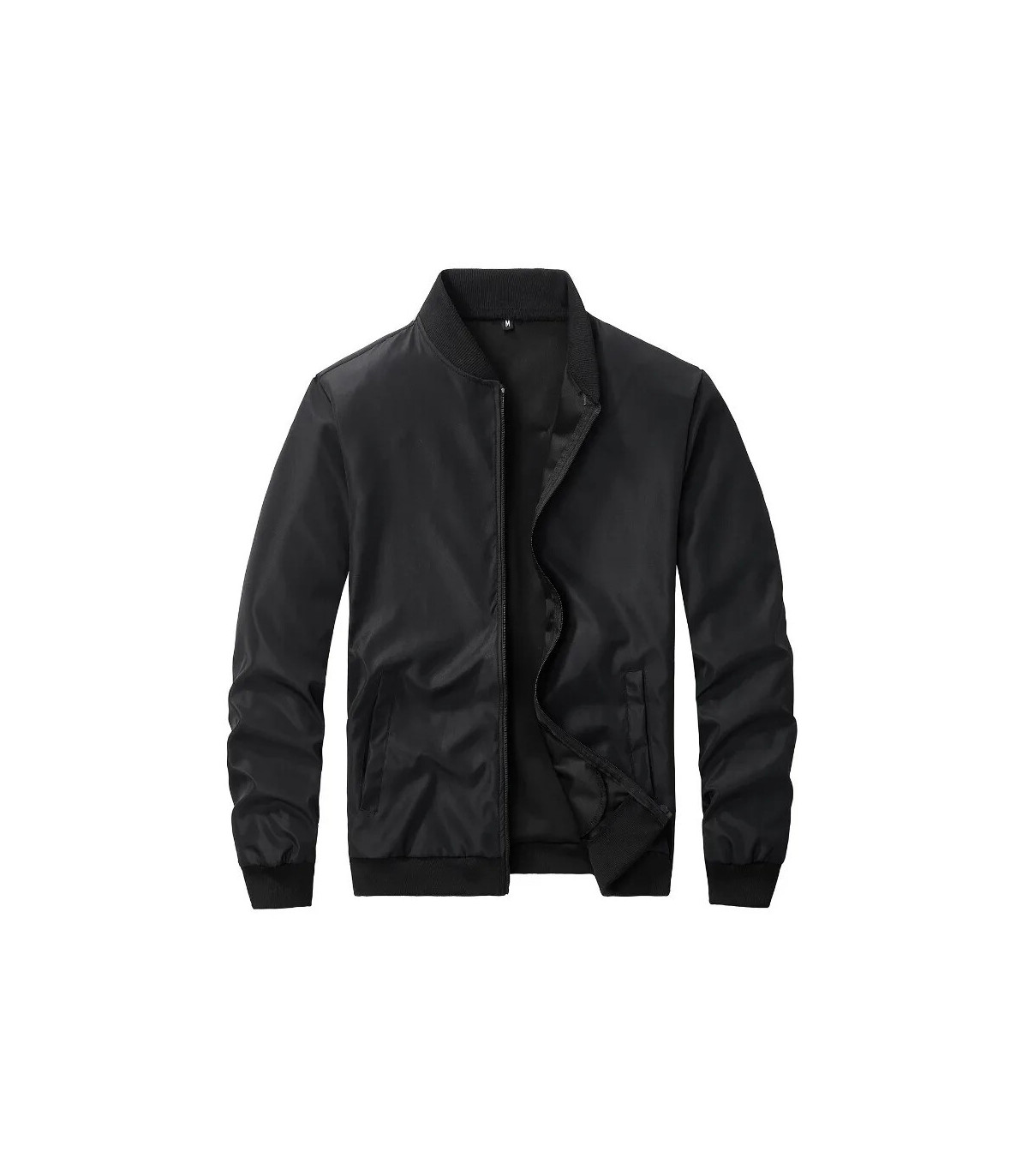 Veste courte ample à col de Baseball pour hommes, couleur unie, manteau fin décontracté d\'affai