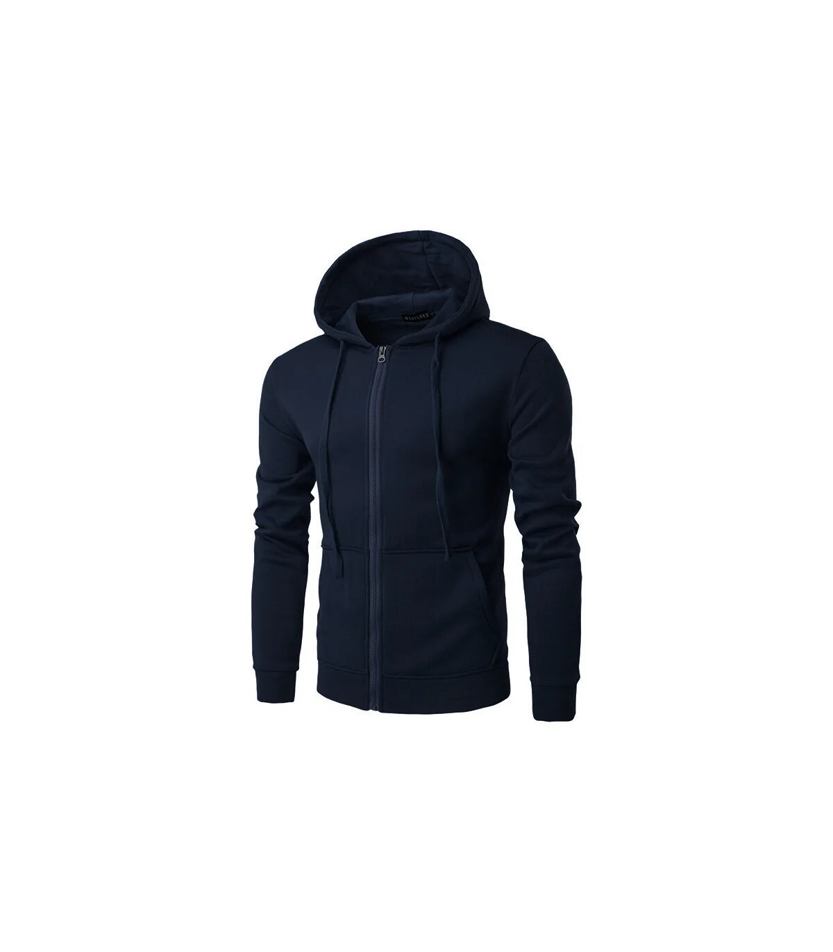 Veste à capuche à manches longues PVD pour hommes, fermeture à glissière, sweat-shirt Slim Fit,