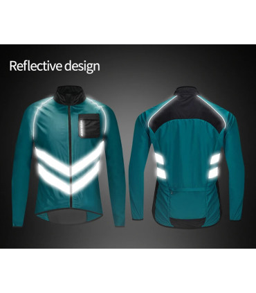 WOSAWE veste de cyclisme coupe-vent maillot de vélo vtt Sport de plein air coupe-vent de cyclis
