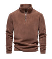 AKIMANIA.FR - [EUR M 65-75kg HD08-Brown] AIOPESON marque qualité épaissir chaud polaire veste pour hommes fer