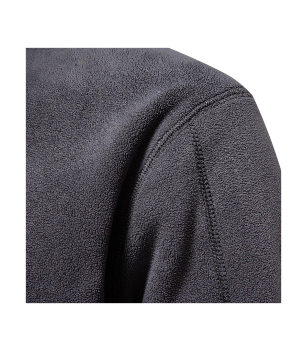 [EUR S 55-65kg HD08-Brown] AIOPESON marque qualité épaissir chaud polaire veste pour hommes fer