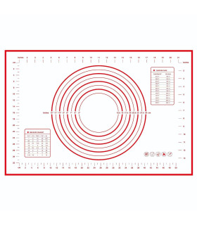 [1pc 40 60cm] Polymères de pâte à pétrir en silicone, gadgets de cuisson pour pizza et gâteau, 