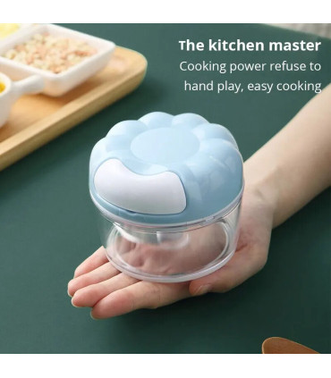 [1PCS] 1pc bleu/rose manuel ail masher main tirer cuisine ménage Type ail mélangeur braisé ail 