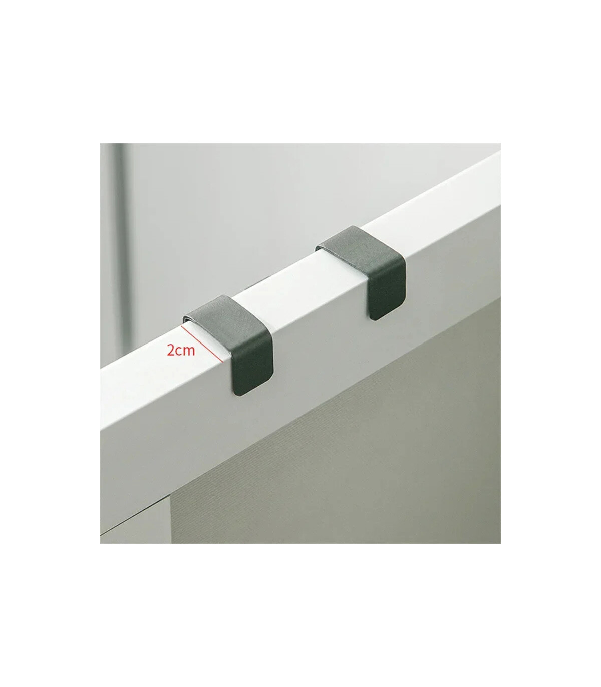 [Black 2pcs] Crochet métallique en forme de S pour porte d\'armoire, support suspendu pour Gadge