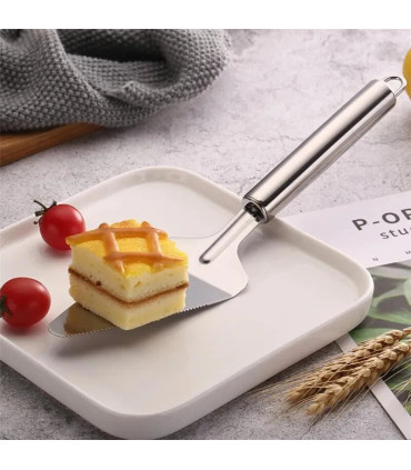 [Silver B] Couteau à pizza en acier inoxydable, outils à gâteaux, ciseaux à roues, gadgets de c