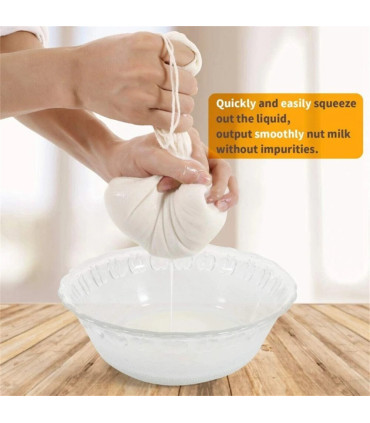 [White] Gaze de coton réutilisable, articles de cuisine, Tofu, fromage, tissu filtrant, beurre,