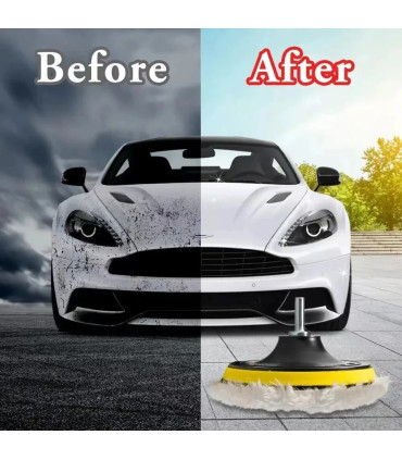 [Random color] 5 pièces 3/4/5 pouces ensemble de polissage Gadgets de voiture tampon de polissa