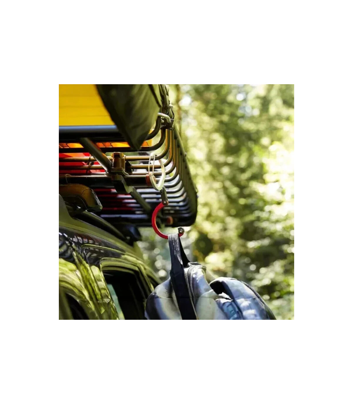 [Red] Boucle d\'alpinisme en alliage d\'aluminium, Camping randonnée voyage sac à dos Gadget d\'es