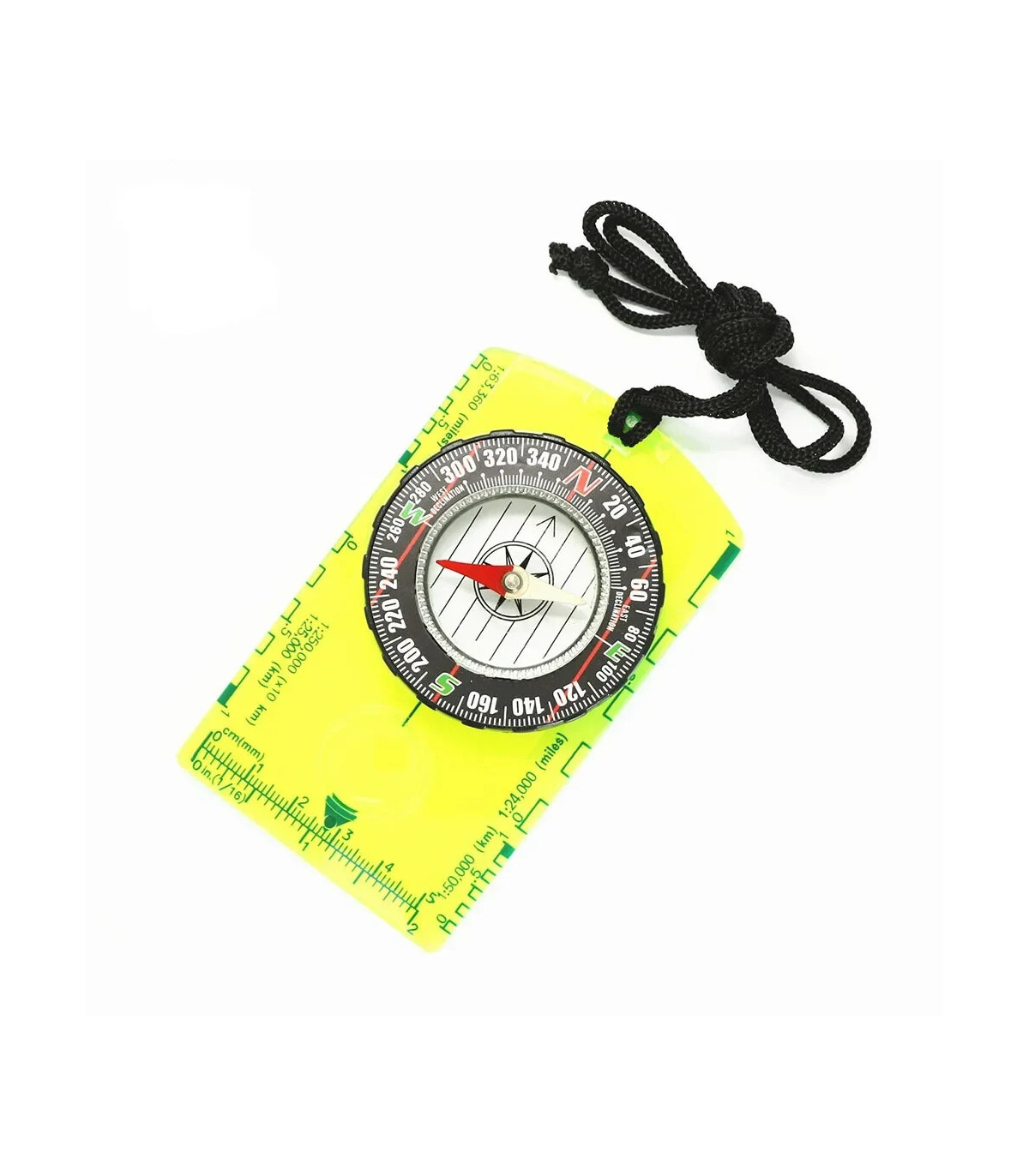 [Blue CHINA] Boussole d\'orientation étanche pour la lecture de cartes, plaque de base, randonné