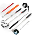 AKIMANIA.FR - [6Pcs] Ensemble d'outils de ramassage magnétique télescopique, miroir d'inspection, lampe de po