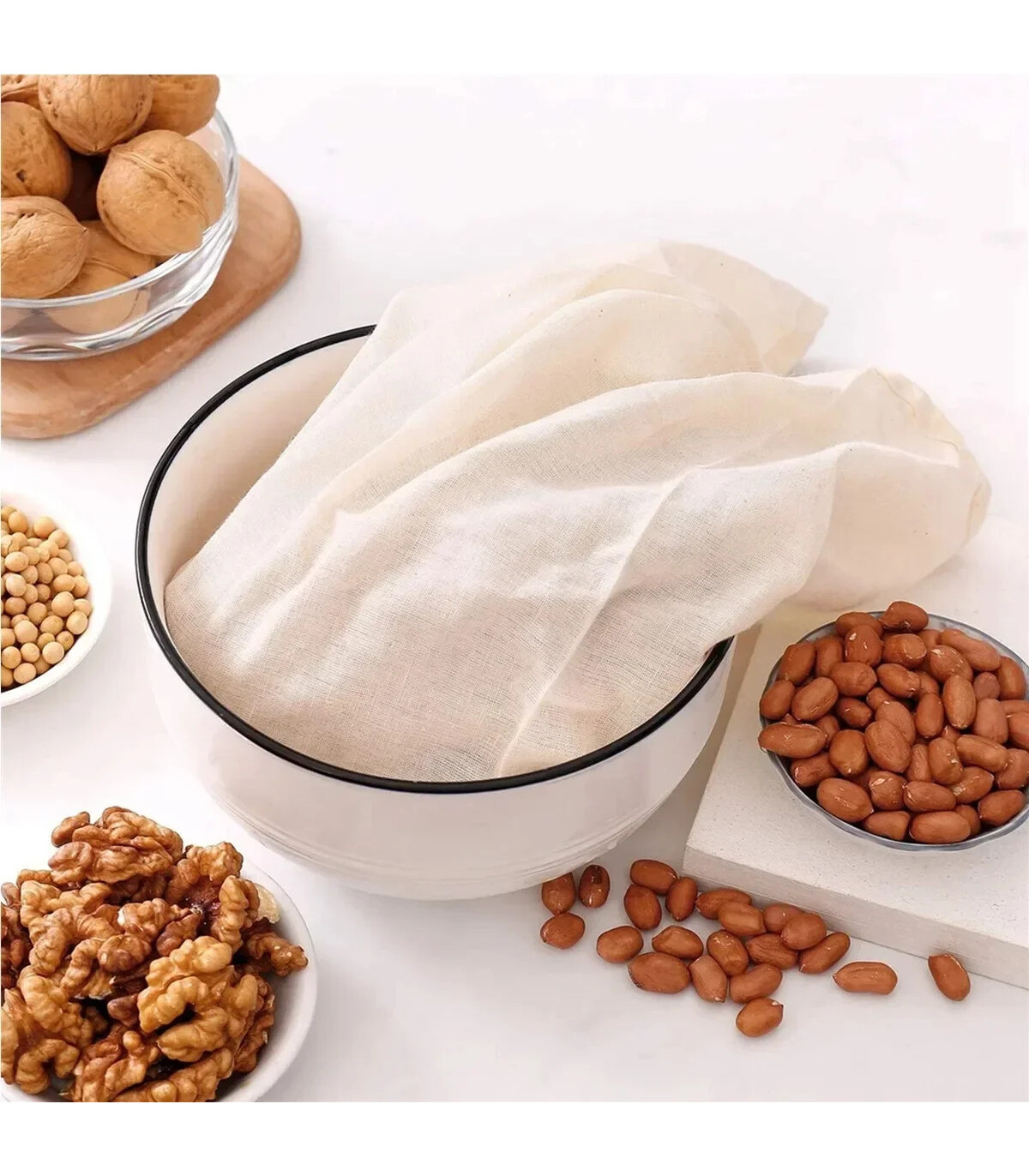 [20x30cm] Gaze de coton articles de cuisine Tofu fromage filtre tissu beurre lait café filtre o