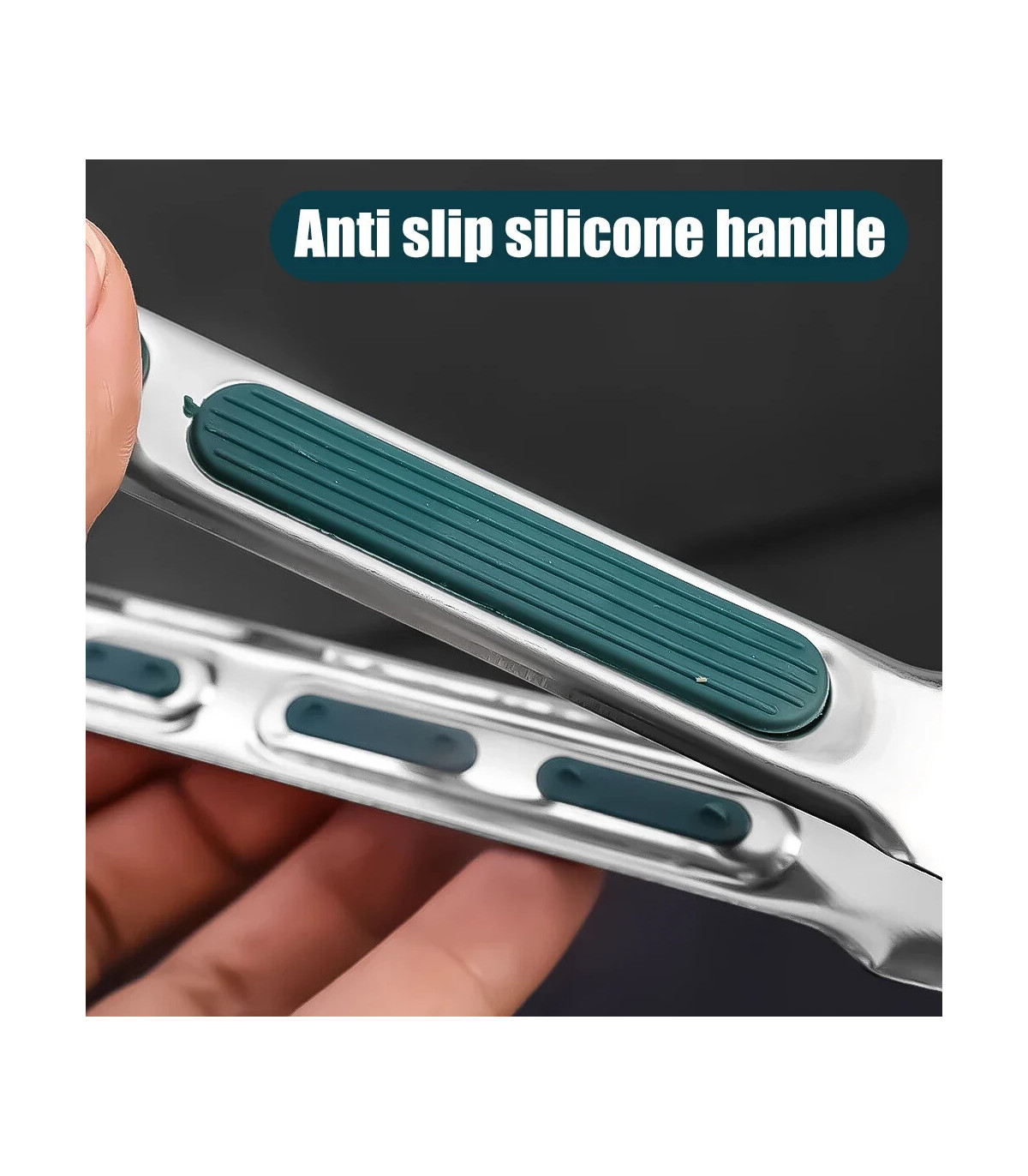 [7 inch] Nouvelles pinces alimentaires en acier inoxydable BBQ viande salade pain pince Barbecu