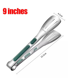 [9 inch] Nouvelles pinces alimentaires en acier inoxydable BBQ viande salade pain pince Barbecu