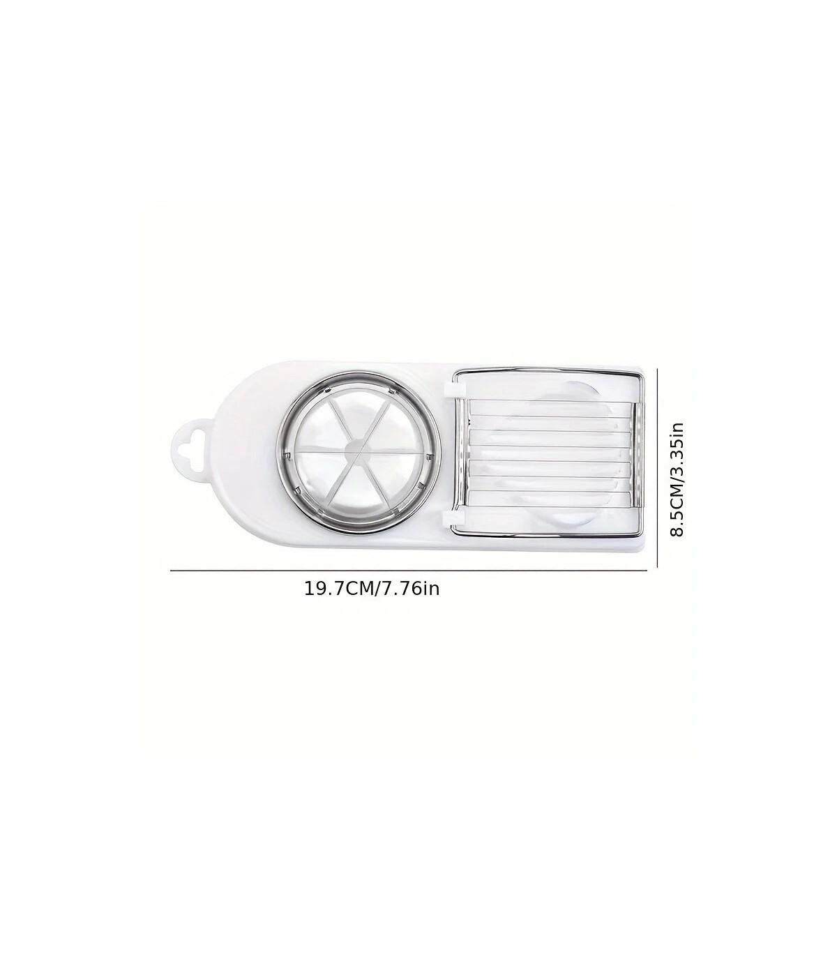 [1 Piece] Trancheur d\'œufs multifonctionnel en acier inoxydable, séparateur fantaisie, outil de