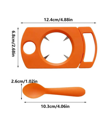 [Green États-unis] Ensemble d\'ouvre-fruits de la passion avec cuillère, gadget de cuisine, outi