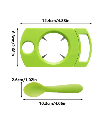 [Green CHINA] Ensemble d\'ouvre-fruits de la passion avec cuillère, gadget de cuisine, outil d\'é