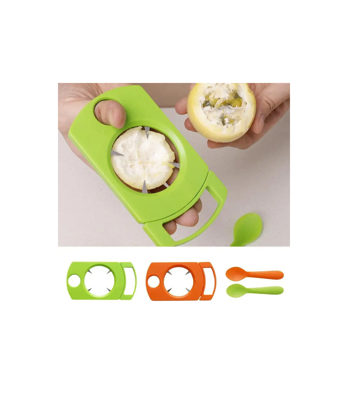 [Green CHINA] Ensemble d\'ouvre-fruits de la passion avec cuillère, gadget de cuisine, outil d\'é