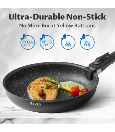 [Black Ensembe de plus de cina pièces GERMANY] Batterie de cuisine à induction 13 pièces, ensem