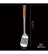 [Leaky shovel] Ensemble de spatule de cuisine en acier inoxydable, manche brûlant, cuillère, pa