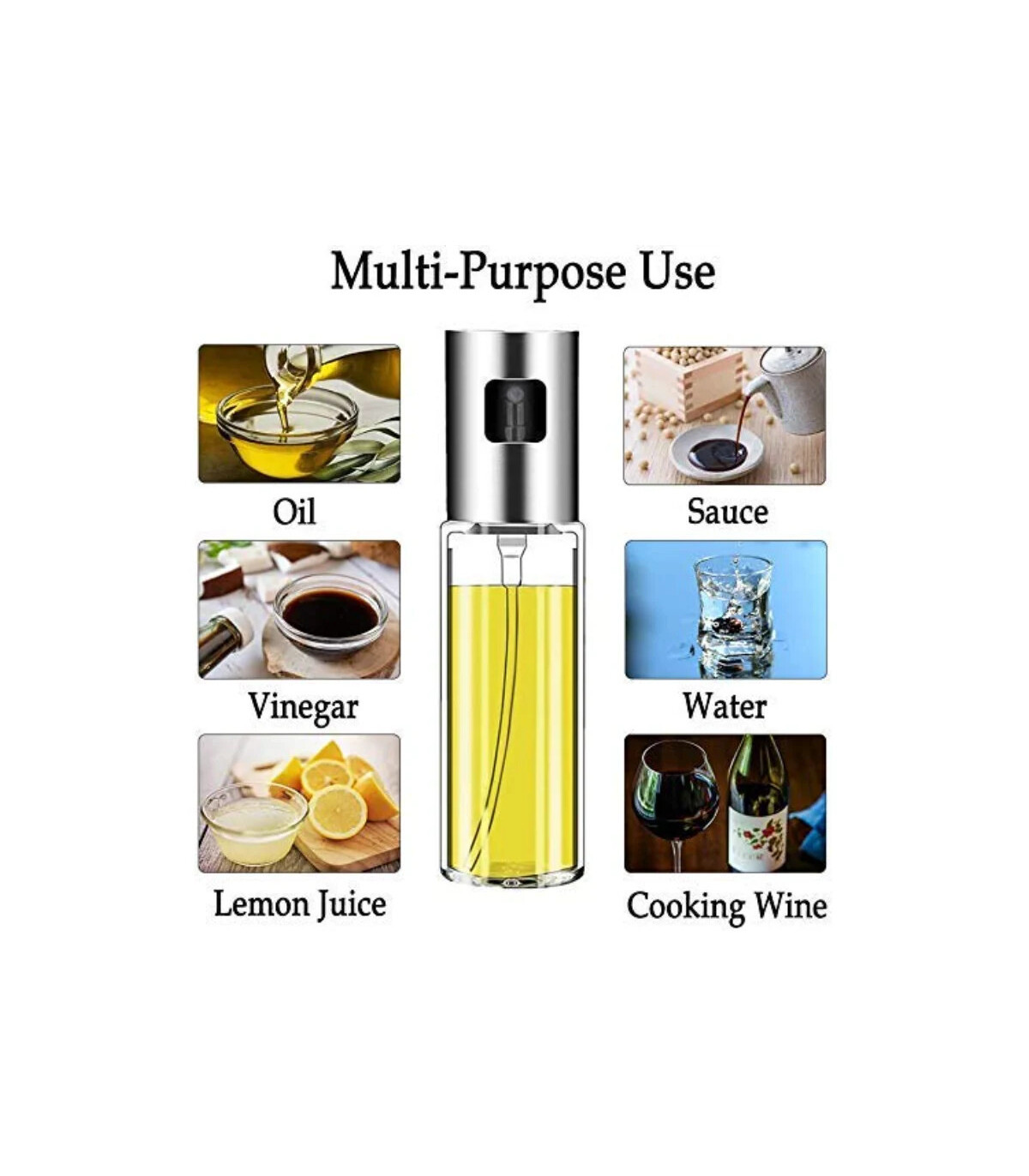 [Rose Gold] Pulvérisateur d\'huile d\'olive, bouteille en verre de qualité alimentaire avec tête 