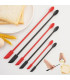 [Red] Spatule en Silicone résistante à la chaleur, manche Long, grattoir à double extrémité et 