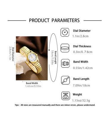 [Or] Ensemble de montres pour femmes, 3 pièces, à la mode, légères et luxueuses, à porter au qu