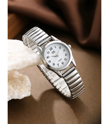 [Argent] Ensemble de montres pour femmes, 3 pièces, à la mode, légères et luxueuses, à porter a