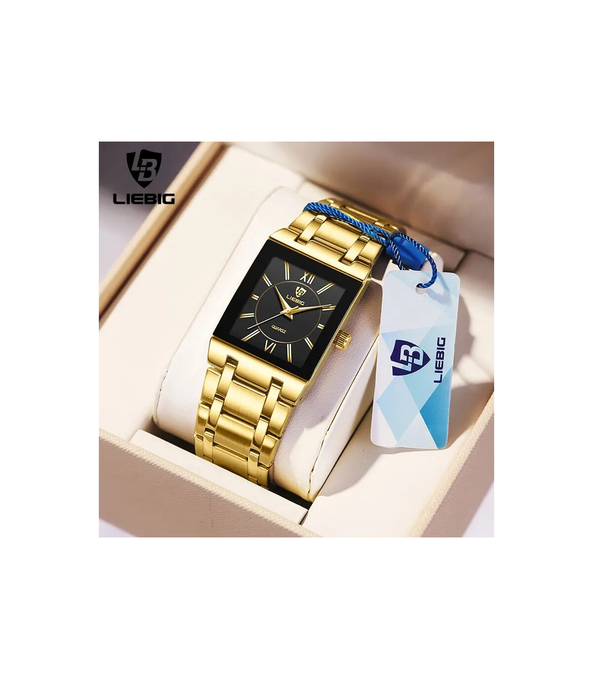 [Women Silver] LiEBIG luxe montres à Quartz doré pour femme fille mâle mode 30 m étanche femmes