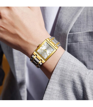 [Women Silver] LiEBIG luxe montres à Quartz doré pour femme fille mâle mode 30 m étanche femmes