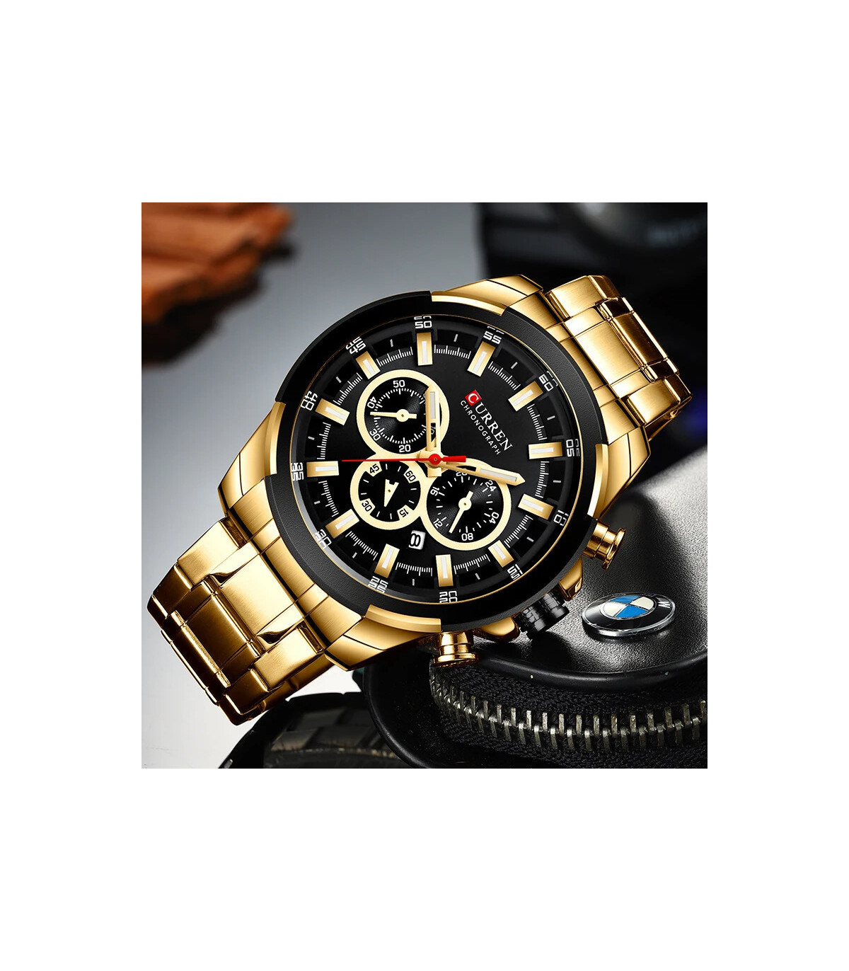 [G B] CURREN montres pour hommes Top marque grande montre de Sport de luxe hommes militaire en 