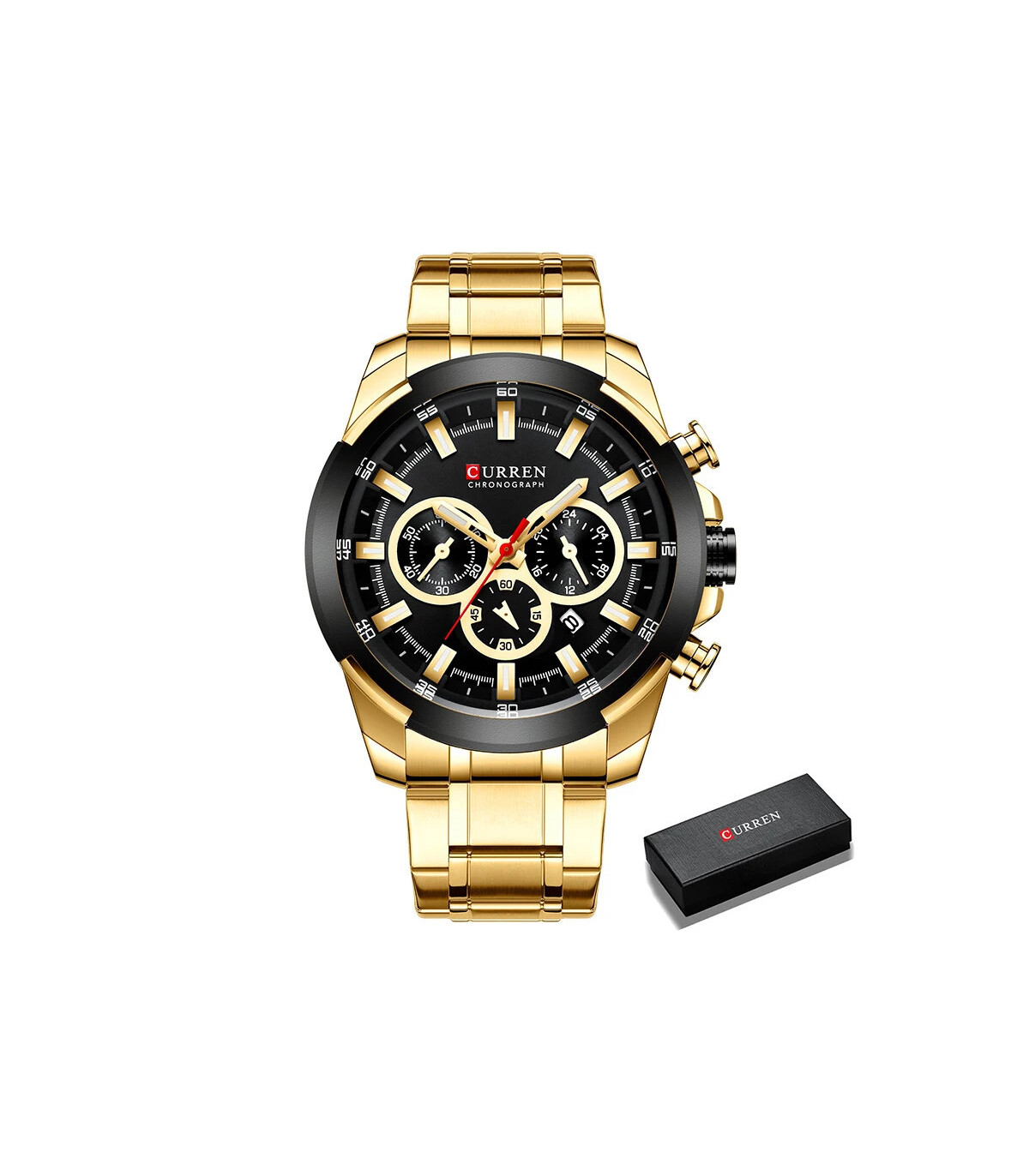[G B Box] CURREN montres pour hommes Top marque grande montre de Sport de luxe hommes militaire
