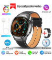 AKIMANIA.FR - [GPS NFC Watch GT5Pro Schwarz Leder] Neu für Huawei Watch GT5 Pro Smartwatch HD