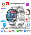 AKIMANIA.FR - [GPS NFC Watch GT5Pro Silver steel] Nouveau pour Huawei montre GT5 Pro montre intelligente HD A